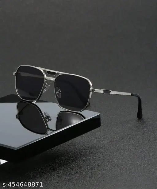 Premium Silver Black Sunglasses For Men And Women
