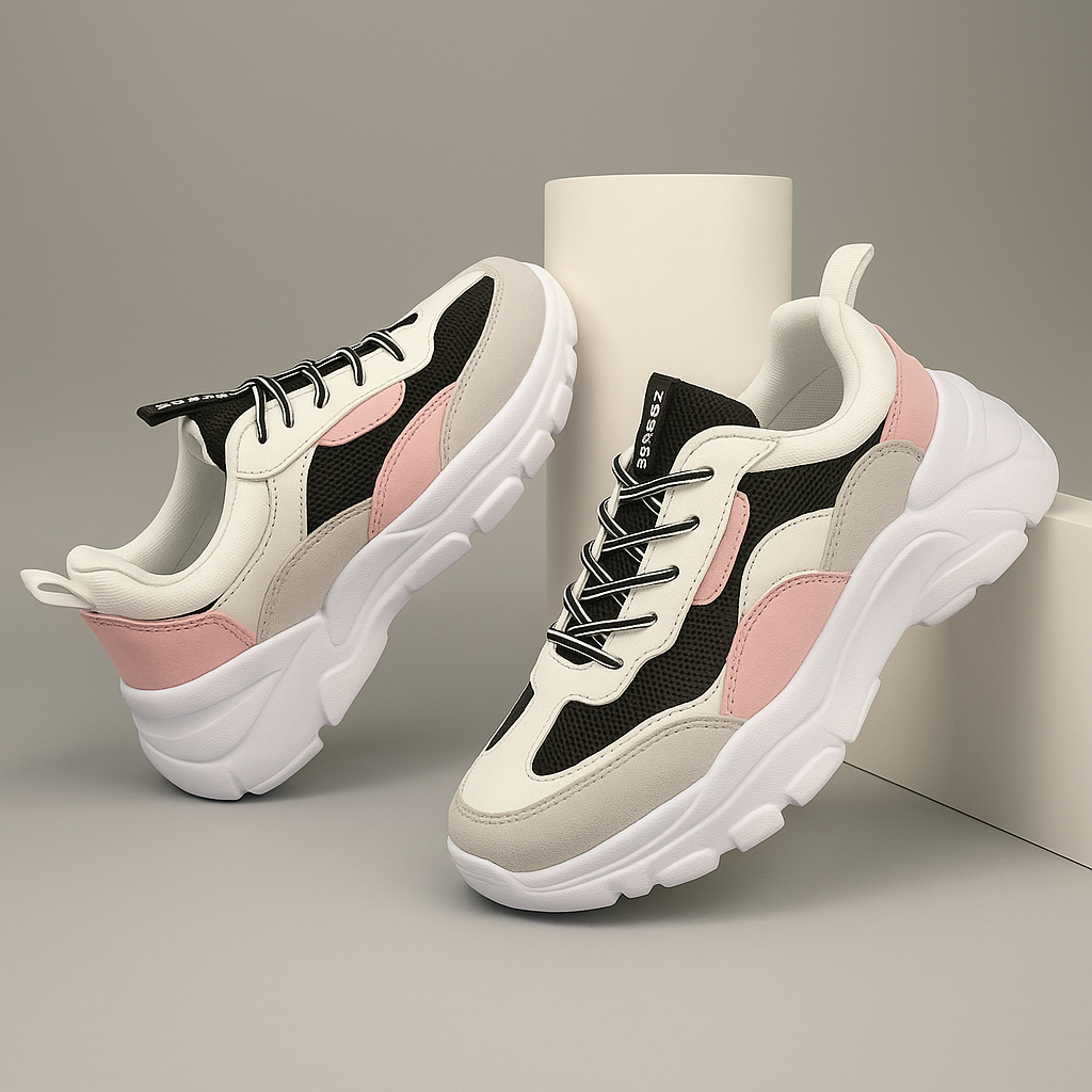 multy colour sports and casual sneakers for women