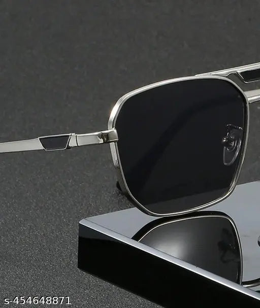 Premium Silver Black Sunglasses For Men And Women