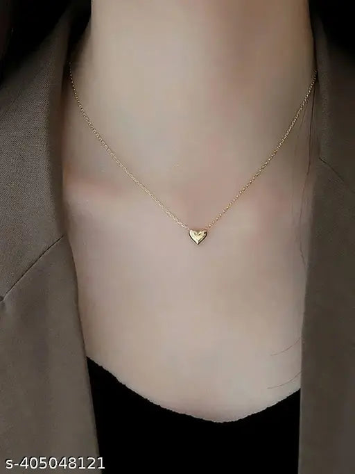 Gold Heart Shap Necklace Chain