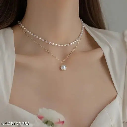Vassaley Fashion Alloy Pearl Necklace