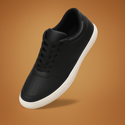 Stylish Casual Shoes Sneakers (Black) For Men