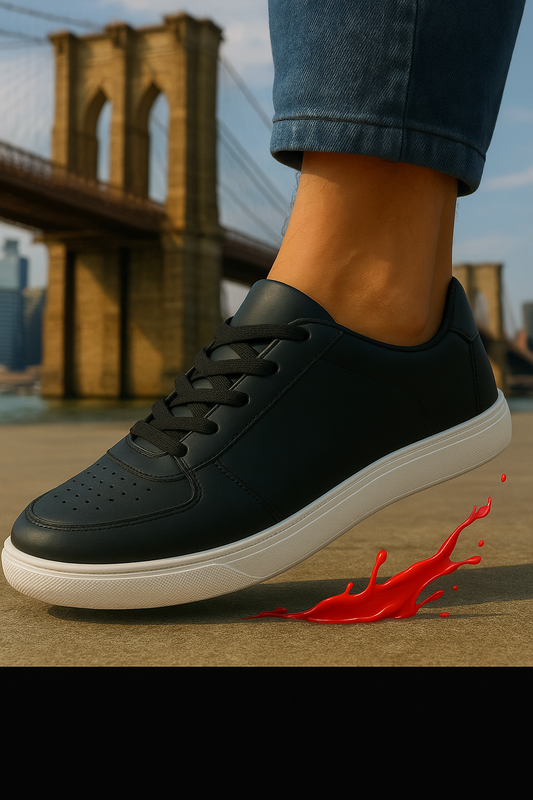 Stylish Casual Shoes Sneakers (Black) For Men